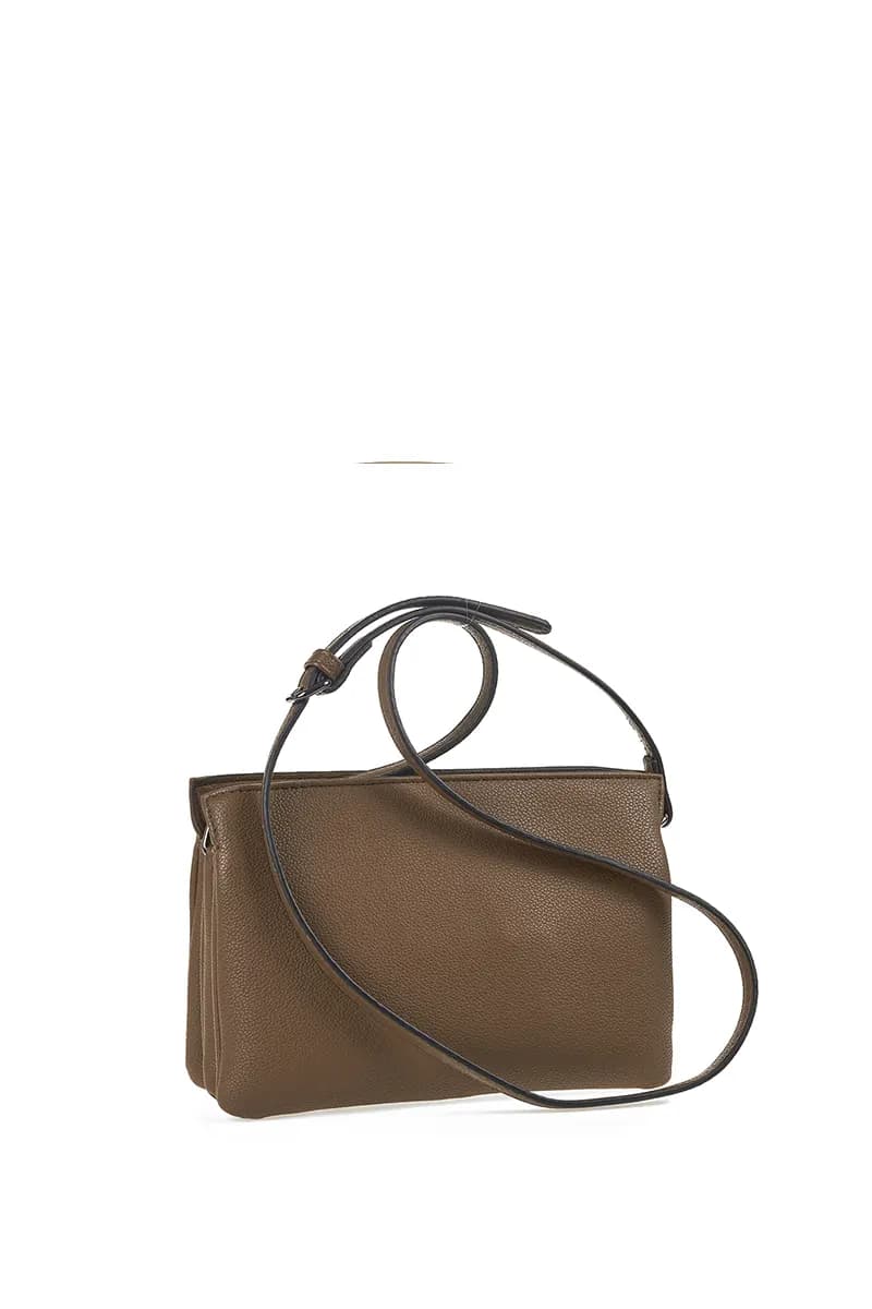 VERDE FASHION | Borsa tracolla tre scomparti - 6