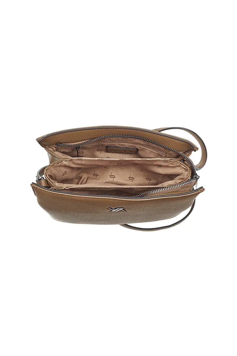 VERDE FASHION | Borsa tracolla tre scomparti - 8
