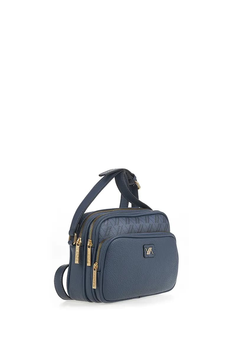 VERDE FASHION | Tracolla piccola doppia zip con logo - 3