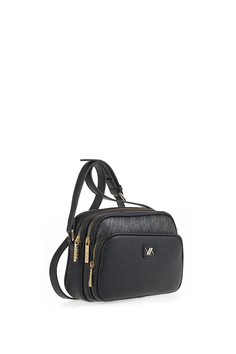 VERDE FASHION | Tracolla piccola doppia zip con logo - 7