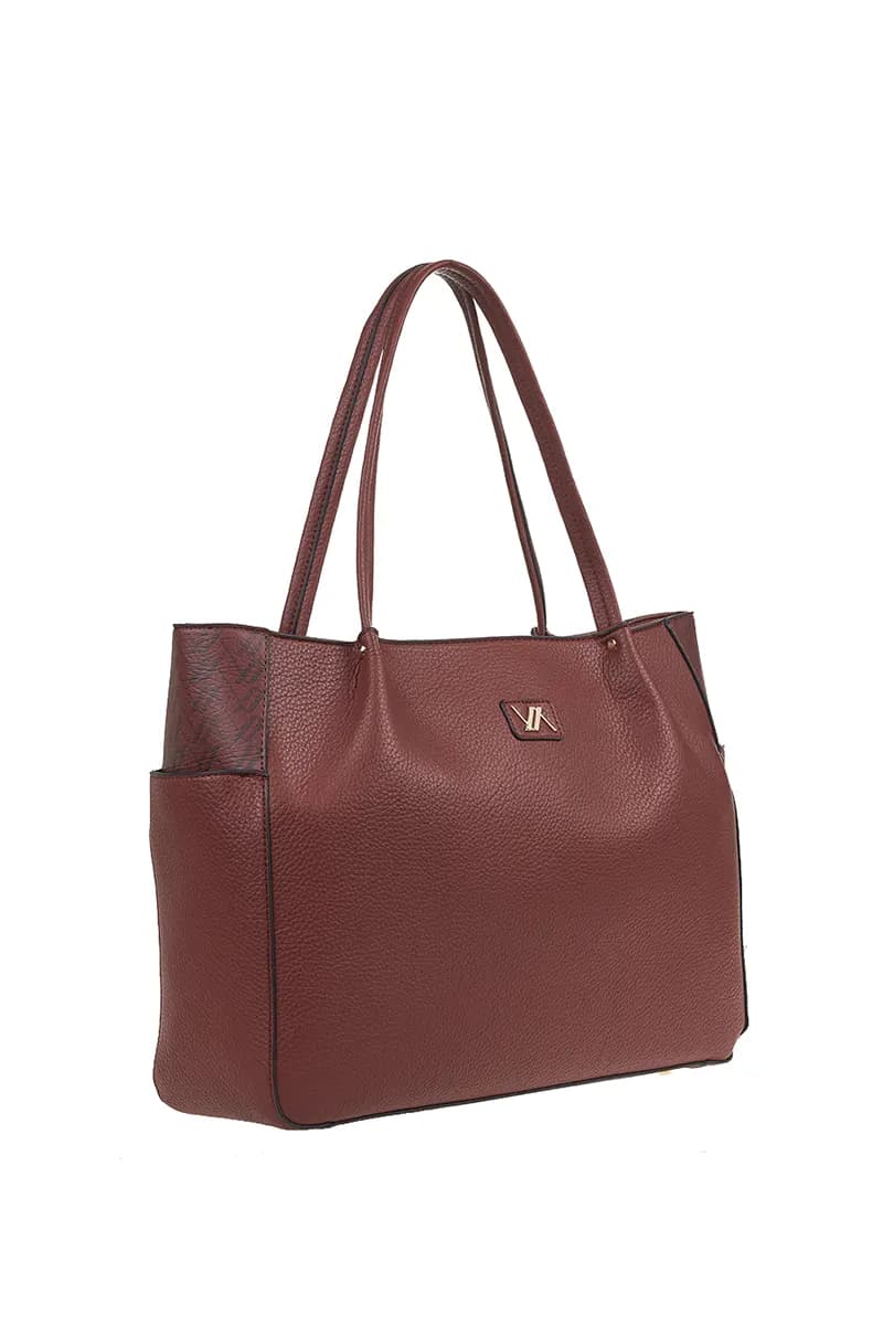 VERDE FASHION | Borsa a spalla con tasche con logo - 11