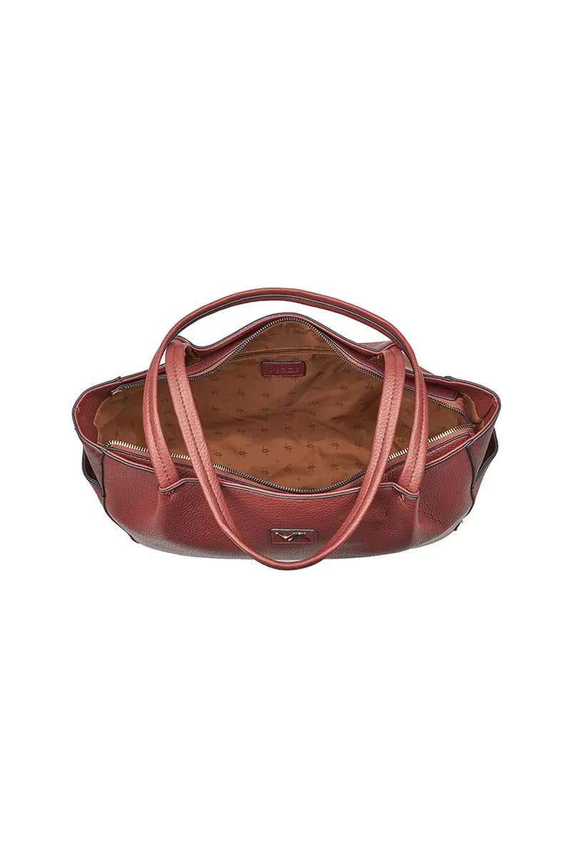 VERDE FASHION | Borsa a spalla con tasche con logo - 12