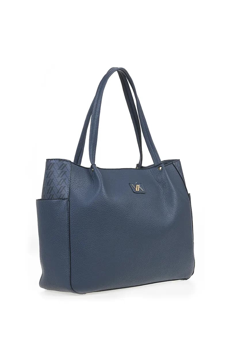 VERDE FASHION | Borsa a spalla con tasche con logo - 15