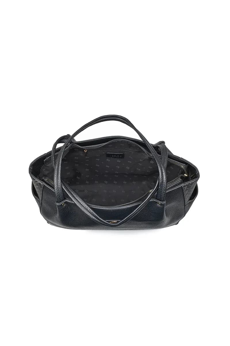 VERDE FASHION | Borsa a spalla con tasche con logo - 4