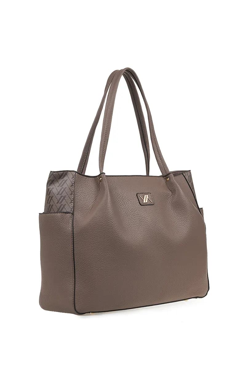 VERDE FASHION | Borsa a spalla con tasche con logo - 7
