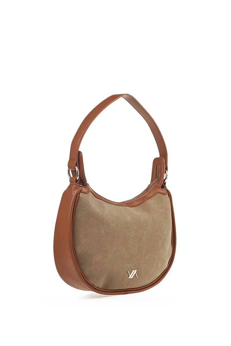 VERDE FASHION | Borsa hobo a spalla con tracolla - 3