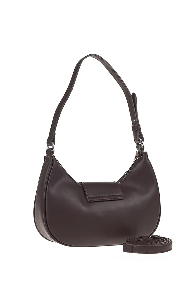 VERDE FASHION | Borsa hobo a spalla con fibbia - 2