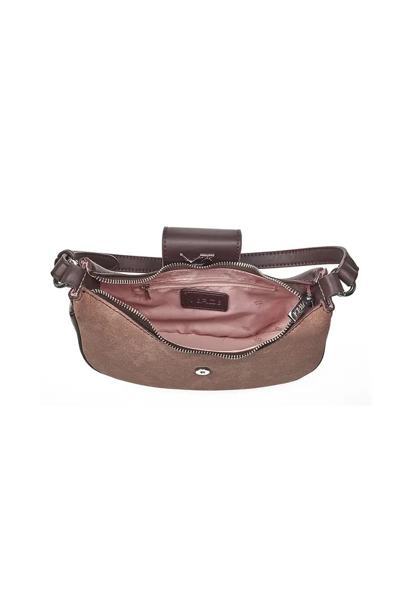 VERDE FASHION | Borsa hobo a spalla con fibbia - 4