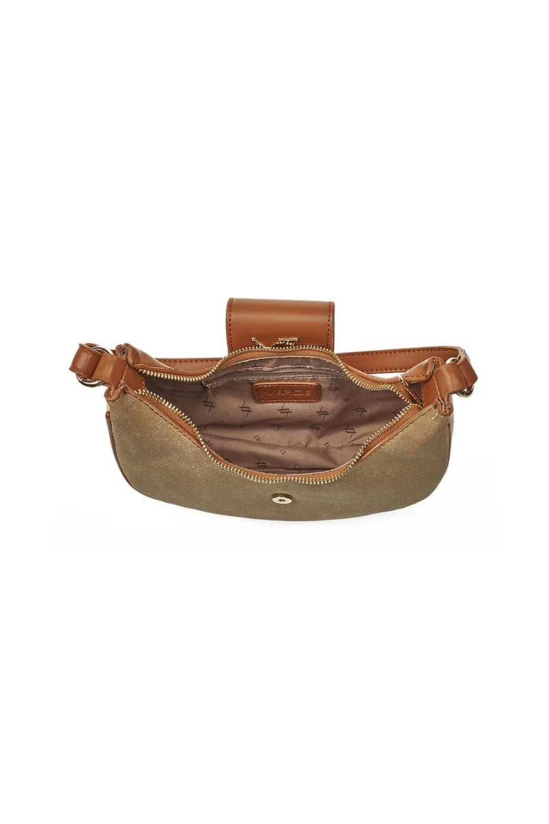 VERDE FASHION | Borsa hobo a spalla con fibbia - 8