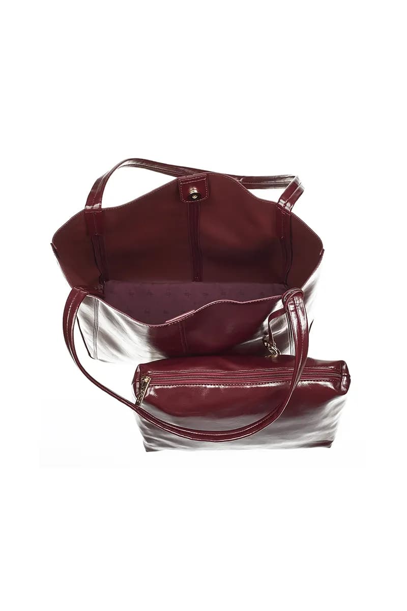 VERDE FASHION | Borsa shopper in ecopelle semilucida - 14