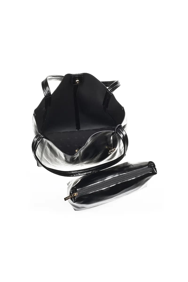 VERDE FASHION | Borsa shopper in ecopelle semilucida - 10