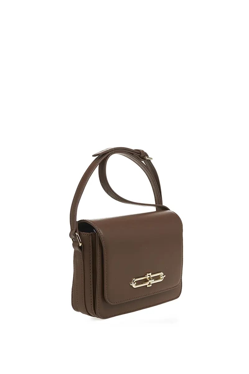 VERDE FASHION | Borsa a tracolla con pattina - 7