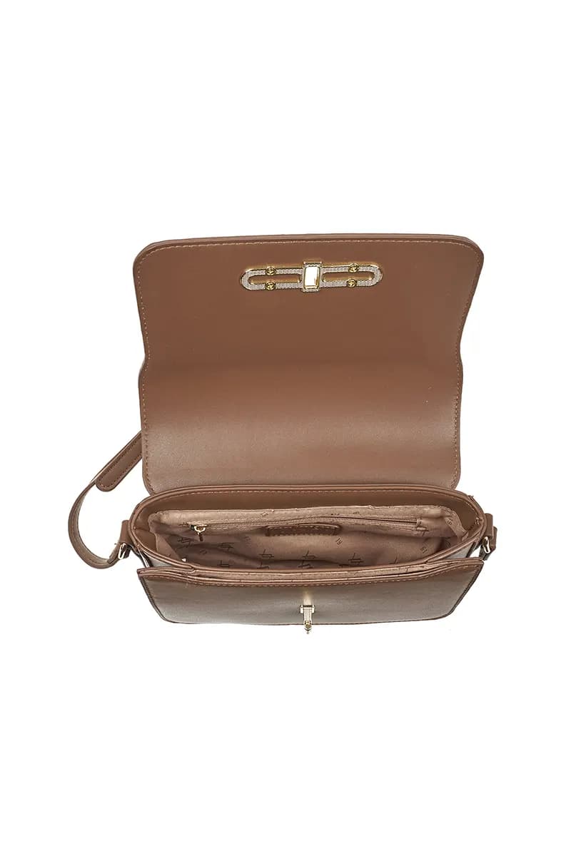 VERDE FASHION | Borsa a tracolla con pattina - 8