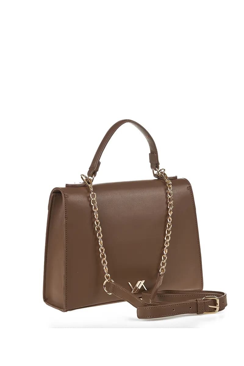 VERDE FASHION | Borsa a tracolla con pattina - 2