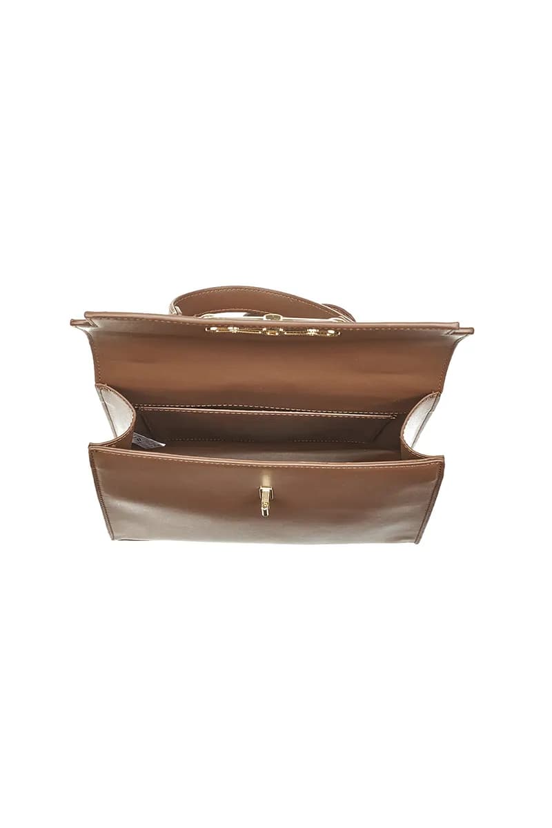 VERDE FASHION | Borsa a tracolla con pattina - 4
