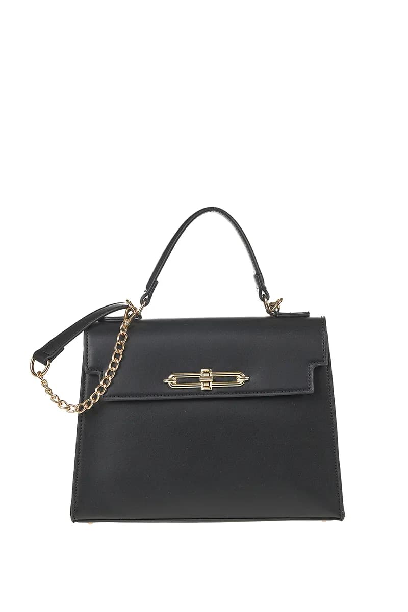 VERDE FASHION | Borsa a tracolla con pattina - 5