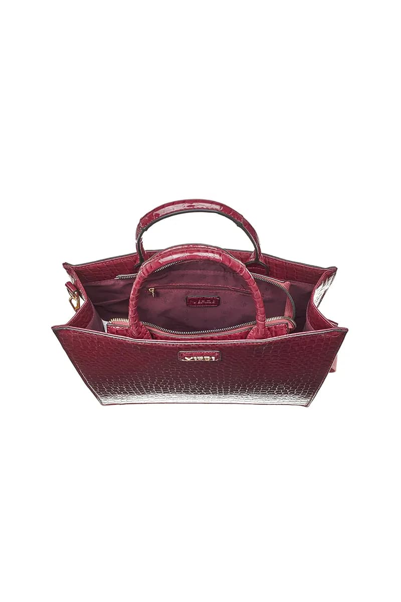 VERDE FASHION | Tote bag effetto pitonato con tracolla - 8