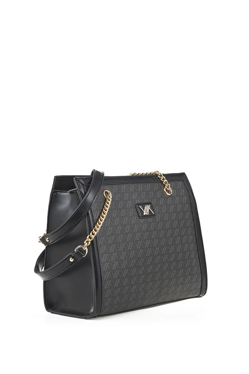 VERDE FASHION | Borsa a spalla con logo - 3