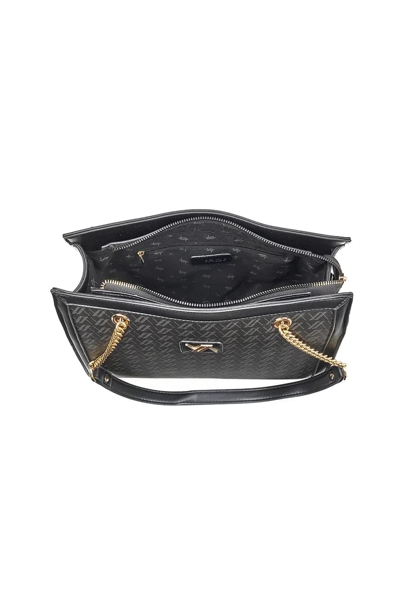 VERDE FASHION | Borsa a spalla con logo - 4