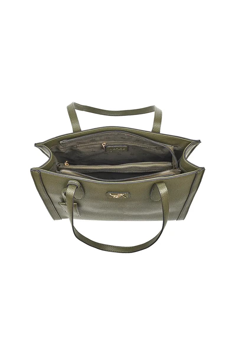 VERDE FASHION | Borsa a spalla in ecopelle - 12
