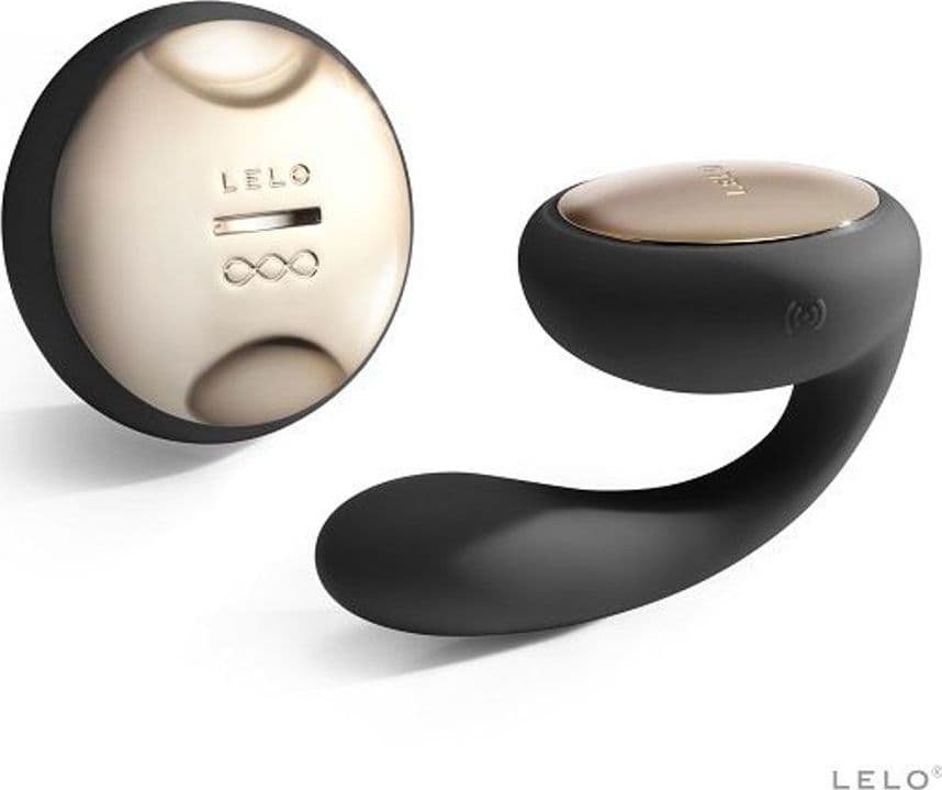 VIBRATORE GIOCO DI COPPIA LELO IDA IN SILICONE NERO CON TELECOMANDO - 2