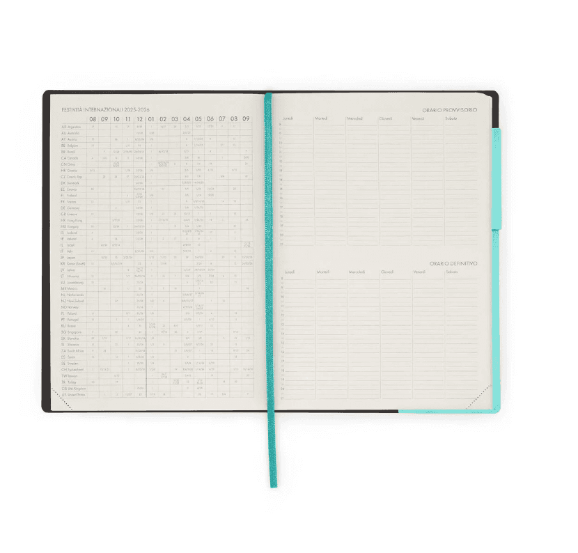 Legami - Agenda del Docente 13 Mesi Settimanale Large  - 2025/2026 Aquatic Awe - 6