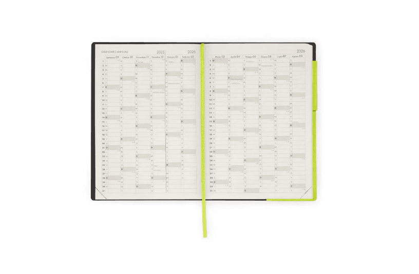 Legami - Agenda del Docente 13 Mesi Settimanale Large  - 2025/2026 Chartreuse - 5