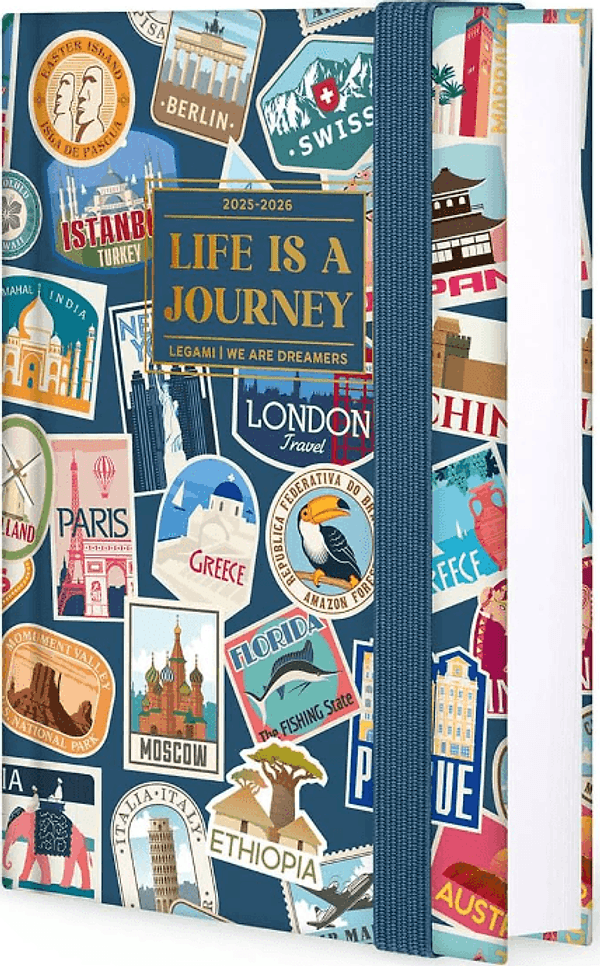 Legami - Agenda 16 Mesi Giornaliera Fotografica Small - Travel Stickers - 2