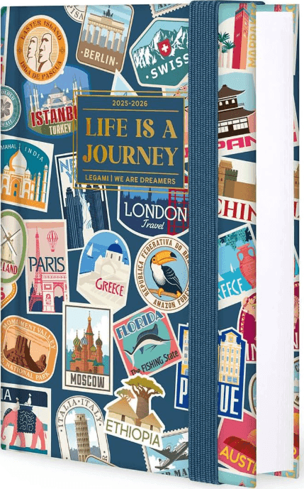 Legami - Agenda 16 Mesi Giornaliera Fotografica Small - Travel Stickers - 2