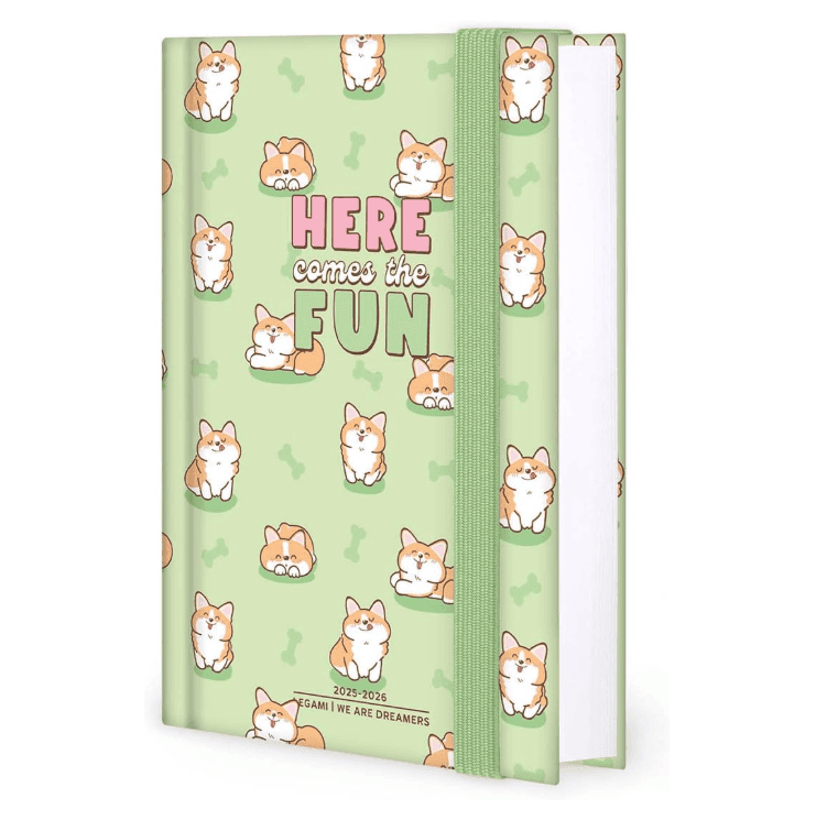 Legami - Agenda 16 Mesi Giornaliera Fotografica Small - Green Corgi - 2