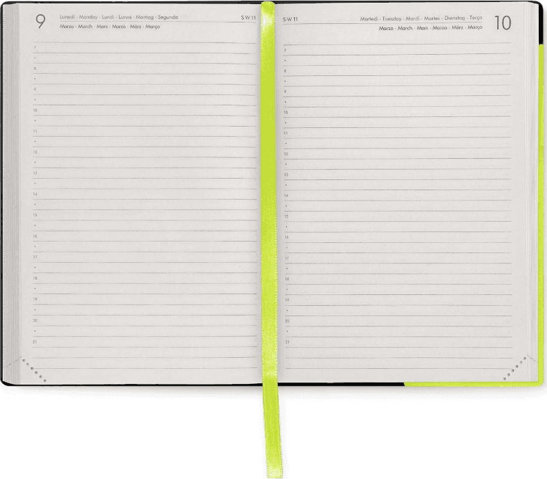 Legami -  Agenda 16 Mesi Giornaliera Medium - Chartreuse - 4