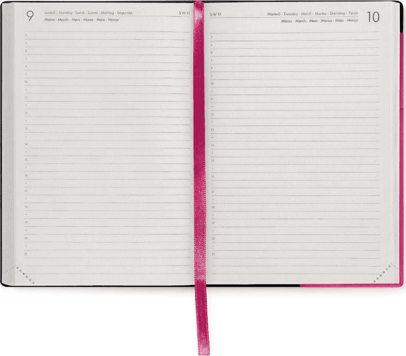 Legami - Agenda 16 Mesi Giornaliera Medium - Raspberry - 4