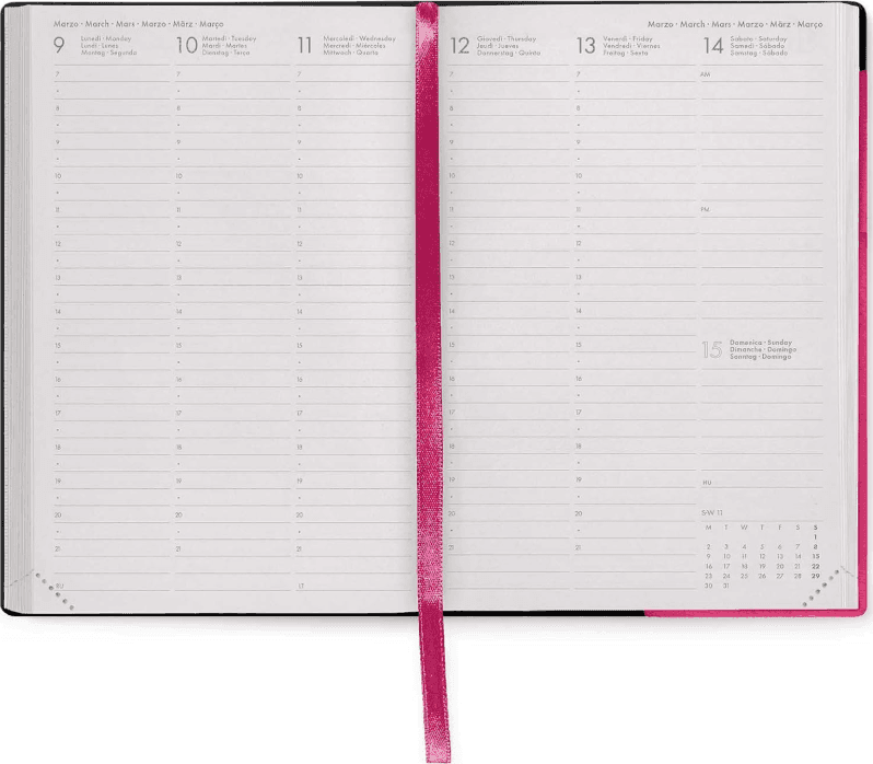 Legami - Agenda 16 Mesi Settimanale Medium - Raspberry - 4