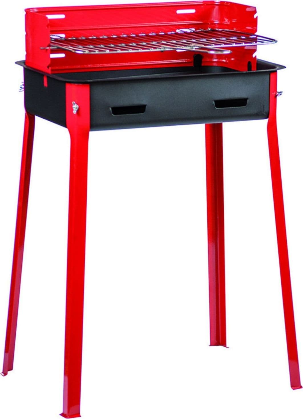 barbecue carbonella griglia   - regolabile in tre posizioni - cm.30x45x85h. - 3