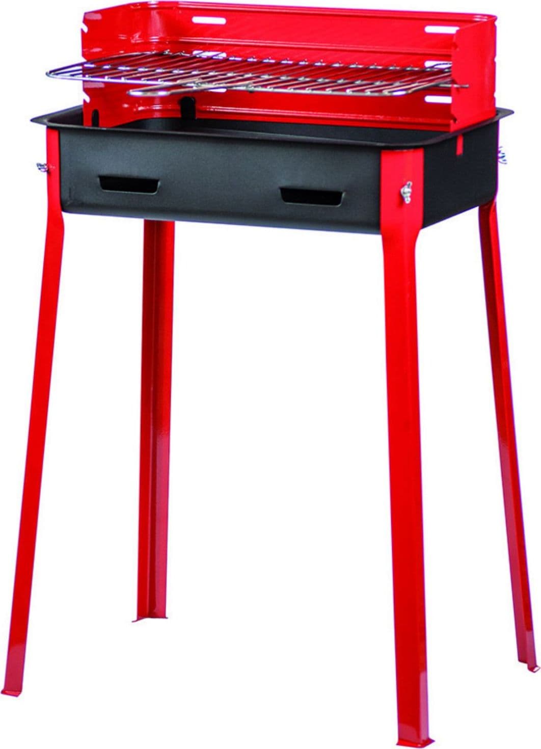 barbecue carbonella griglia   - regolabile in tre posizioni - cm.30x45x85h. - 4