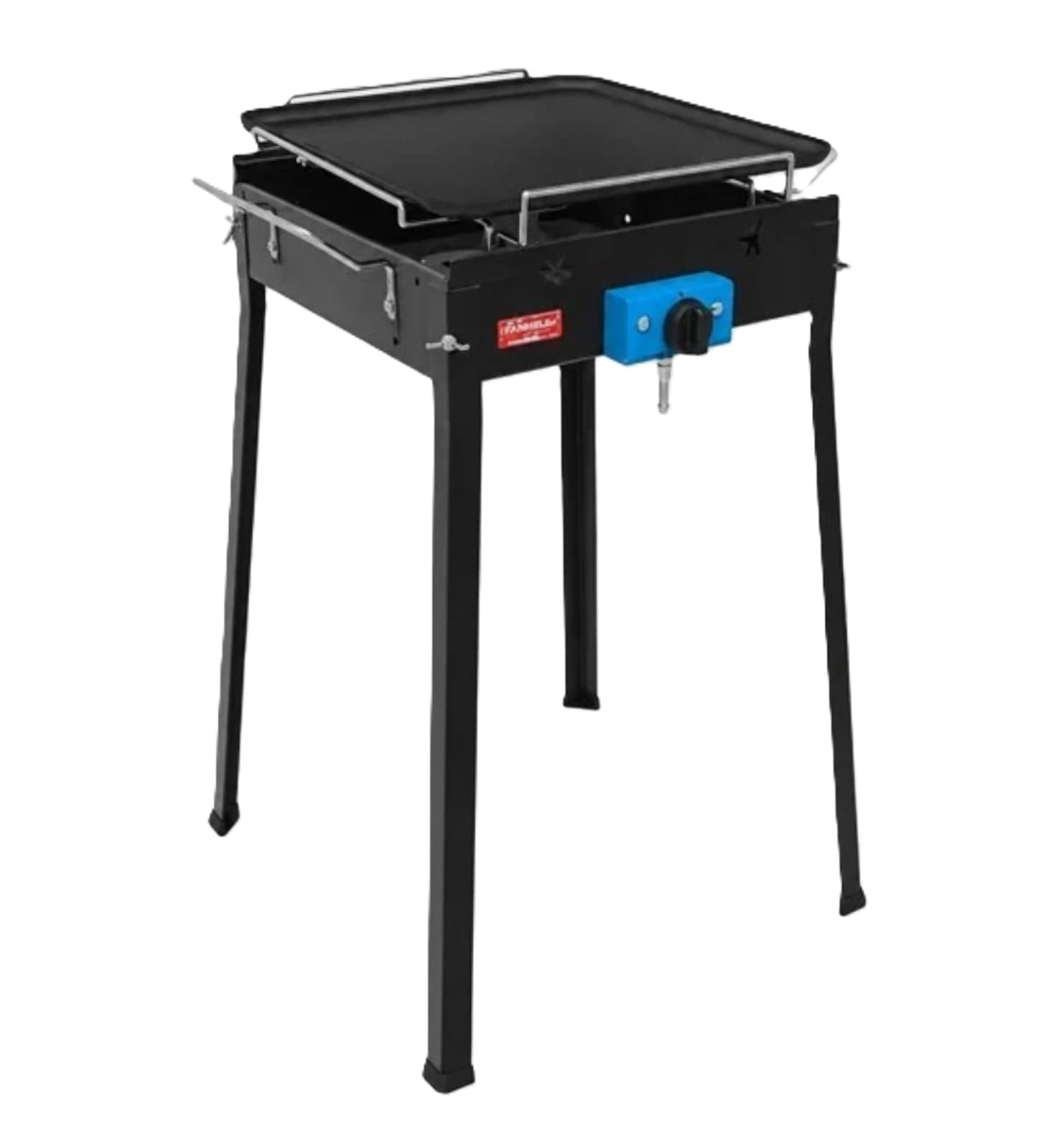 Barbecue Gas   Plancha Mono 40 50x49x70 cm Piastra 38X38 cm GPL 3KW BBQ - 4