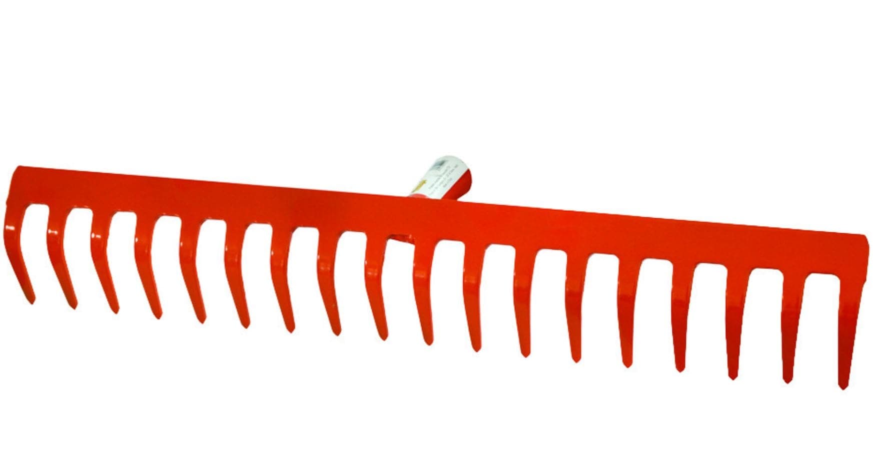 rastrello in acciaio verniciato spessore mm.4  senza manico  - 16 denti **  pz 5 - 2