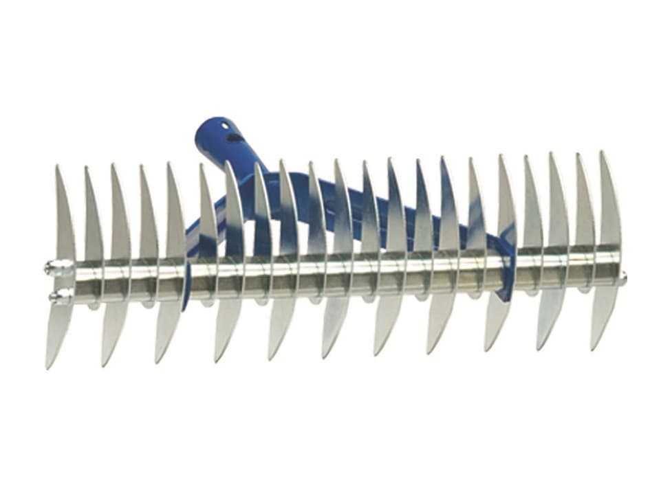 rastrello aeratore    cm.37x13x25 -11+21 denti contrapposti  senza manico -PZ 2 - 2