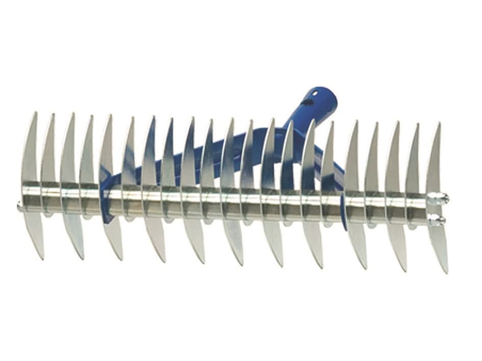 rastrello aeratore    cm.37x13x25 -11+21 denti contrapposti  senza manico -PZ 2 - 3