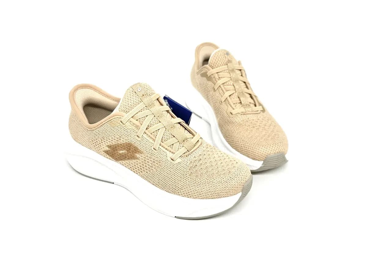 Lotto sneaker donna Run 90 Slip &amp; Go  beige con memory foam - 3