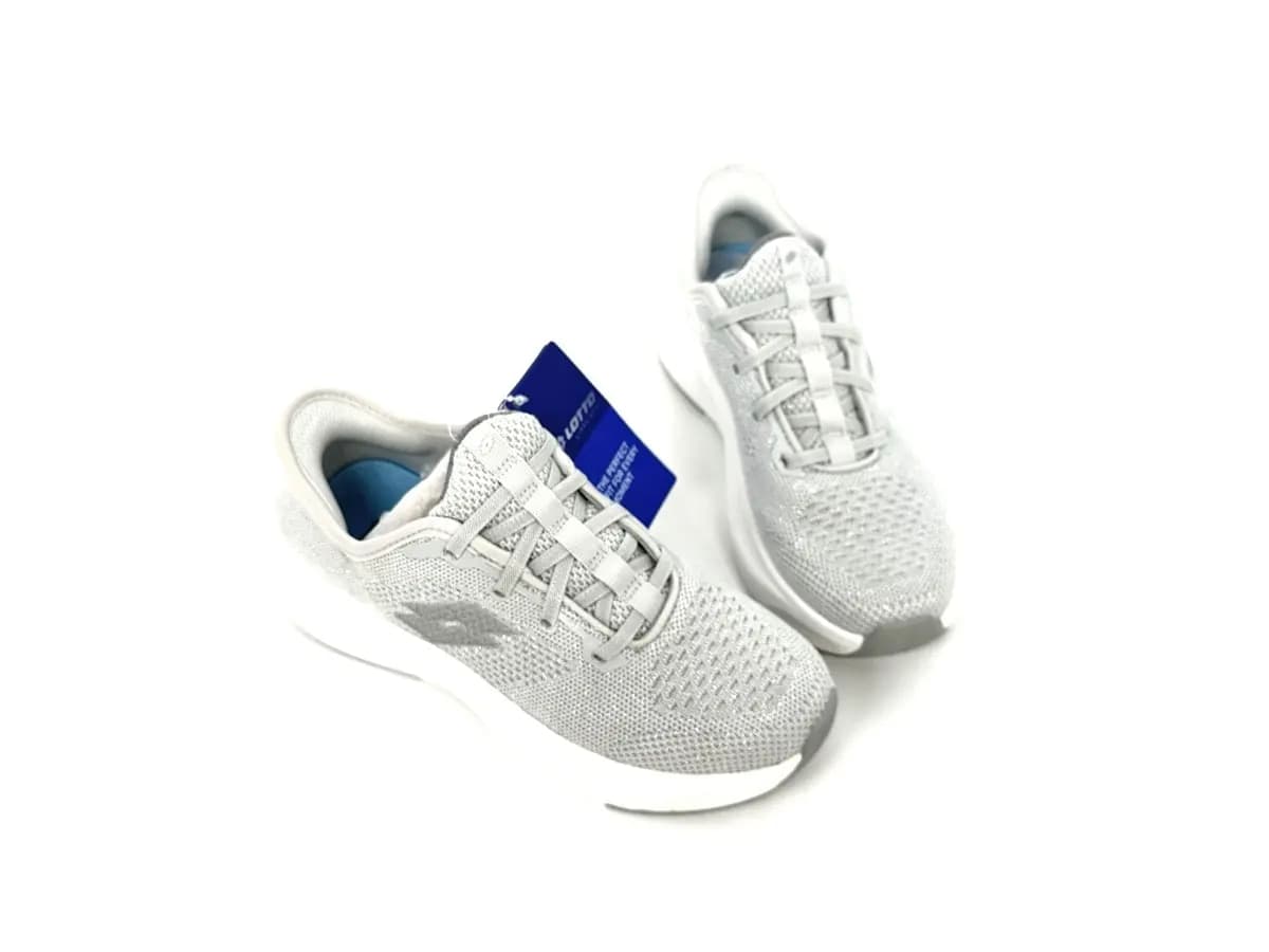 Lotto sneaker donna Run 90 Slip &amp; Go grigia con memory foam - 4
