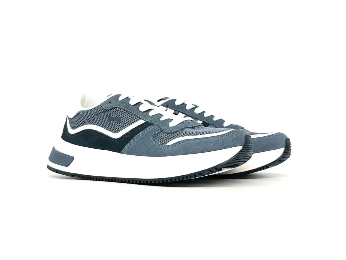 Harmont &amp; Blaine sneaker uomo avio camoscio tessuto casual sportive - 6