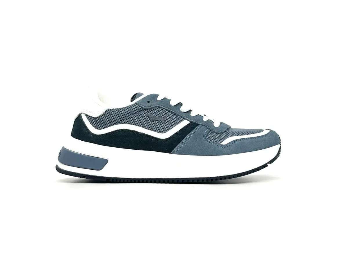 Harmont &amp; Blaine sneaker uomo avio camoscio tessuto casual sportive - 4