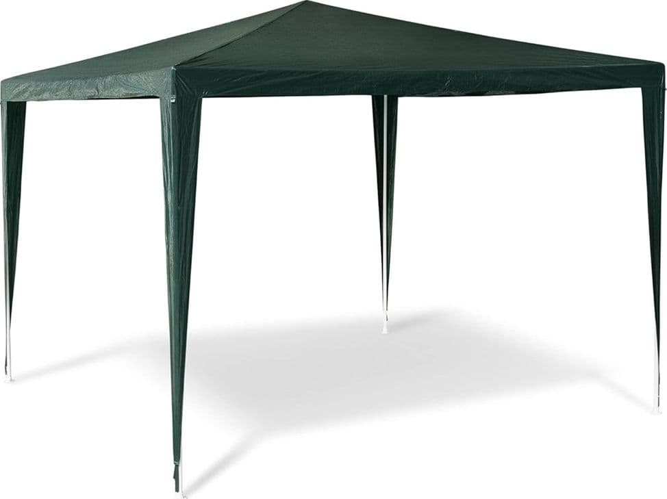 GAZEBO 3X3MT TENDA ESTERNI ARREDO GIARDINO ANTIPIOGGIA IDROREPELLENTE VERDE 182007