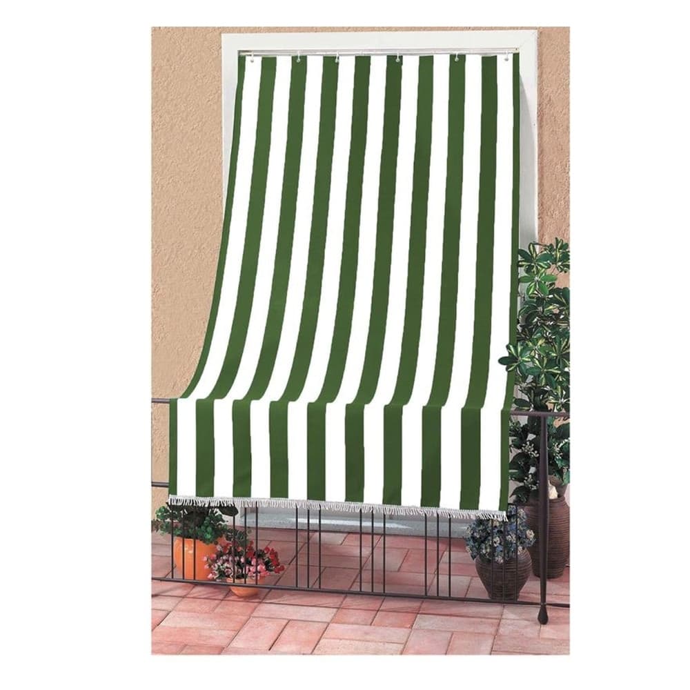 TENDA DA SOLE A RIGHE CON ANELLI PER PORTA ESTERNO BALCONE VERANDA GIARDINO 200X290CM - 6