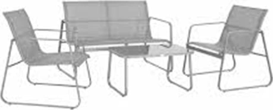 SET GIARDINO SALOTTO DA 4PZ DA ESTERNO CON DIVANO 2 POLTRONE TAVOLINO PER TERRAZZO VERANDA - 13