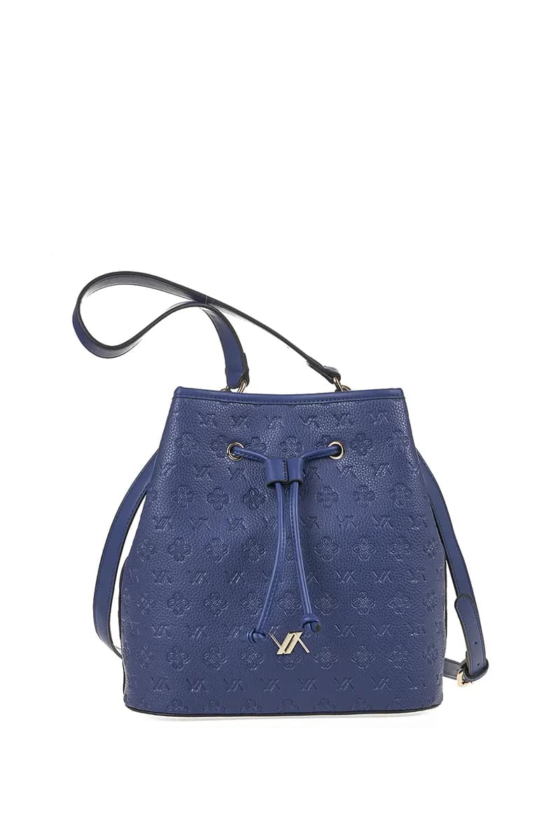 VERDE FASHION | Borsa a secchiello con logo intarsiato - 13