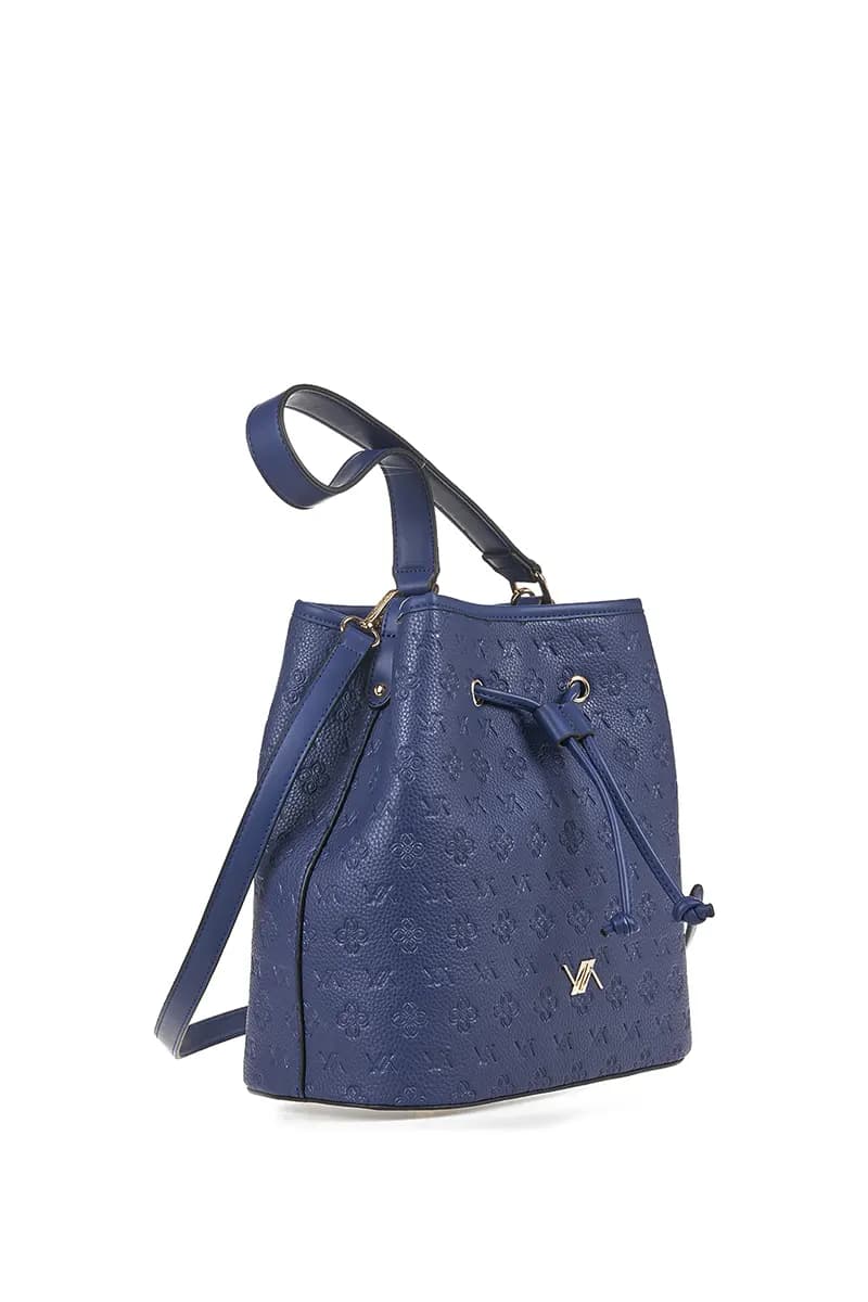 VERDE FASHION | Borsa a secchiello con logo intarsiato - 15