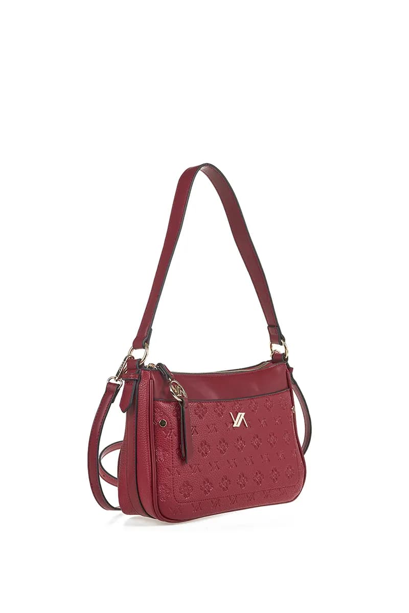 VERDE FASHION | Borsa a spalla con logo intarsiato - 14