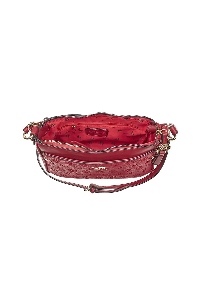 VERDE FASHION | Borsa a spalla con logo intarsiato - 15